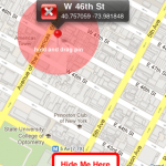 Choose up to 5 locations where Peeriscope will never broadcast your location in the background